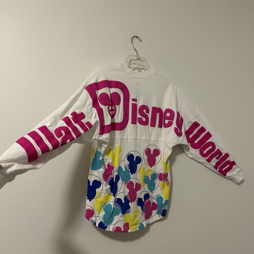 Walt Disney World Spirit Jersey White Balloons Multicolor  - XS